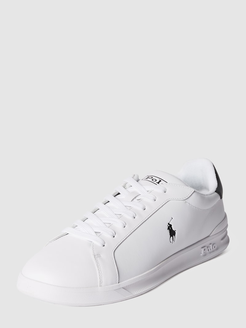 Sneaker mit Label-Print in weiß