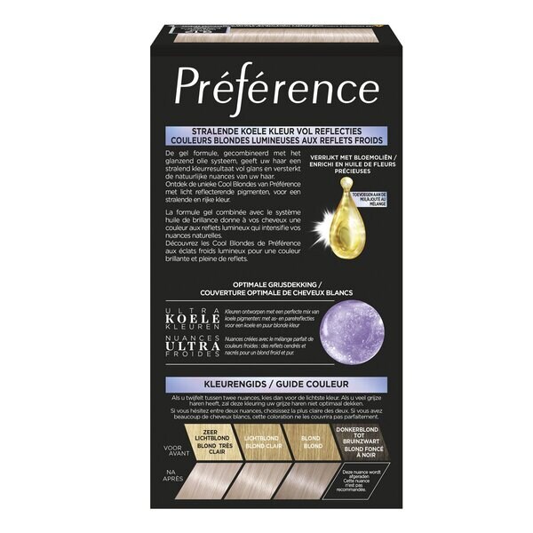 L'Oréal Paris Preference Cool Blondes 9.12 Nagyon világos, mint a bézsblond tartós hajfesték