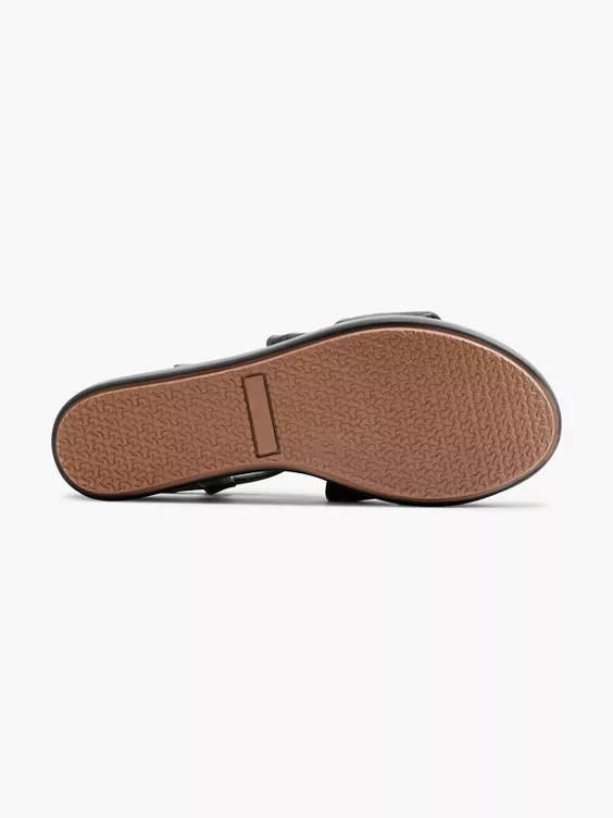 5th Avenue Leder Keilsandalette