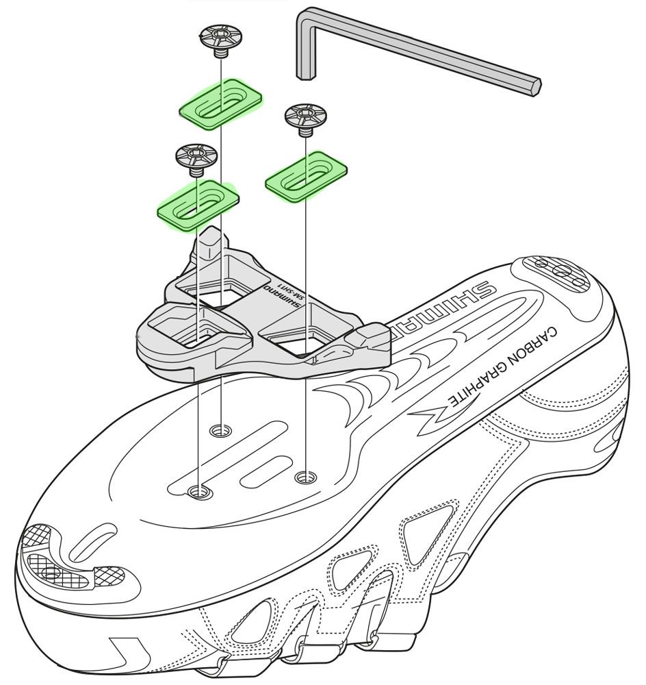 Shimano Unterlegscheibe für Schuhplatten
