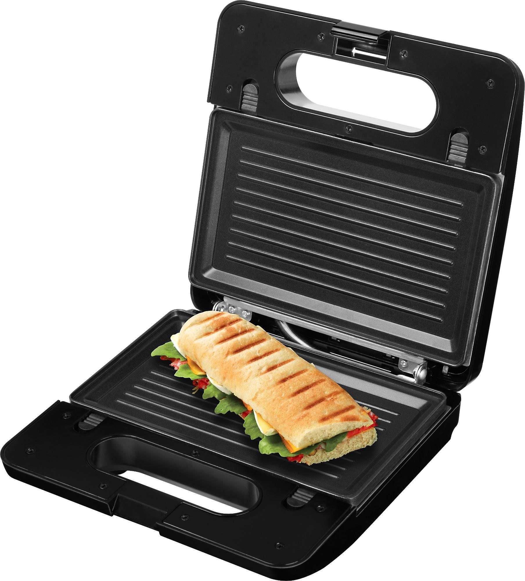 ECG Sandwichmaker S 3173 3in1 Triangle, 750 W, 3 Sätze austauschbarer Platten
