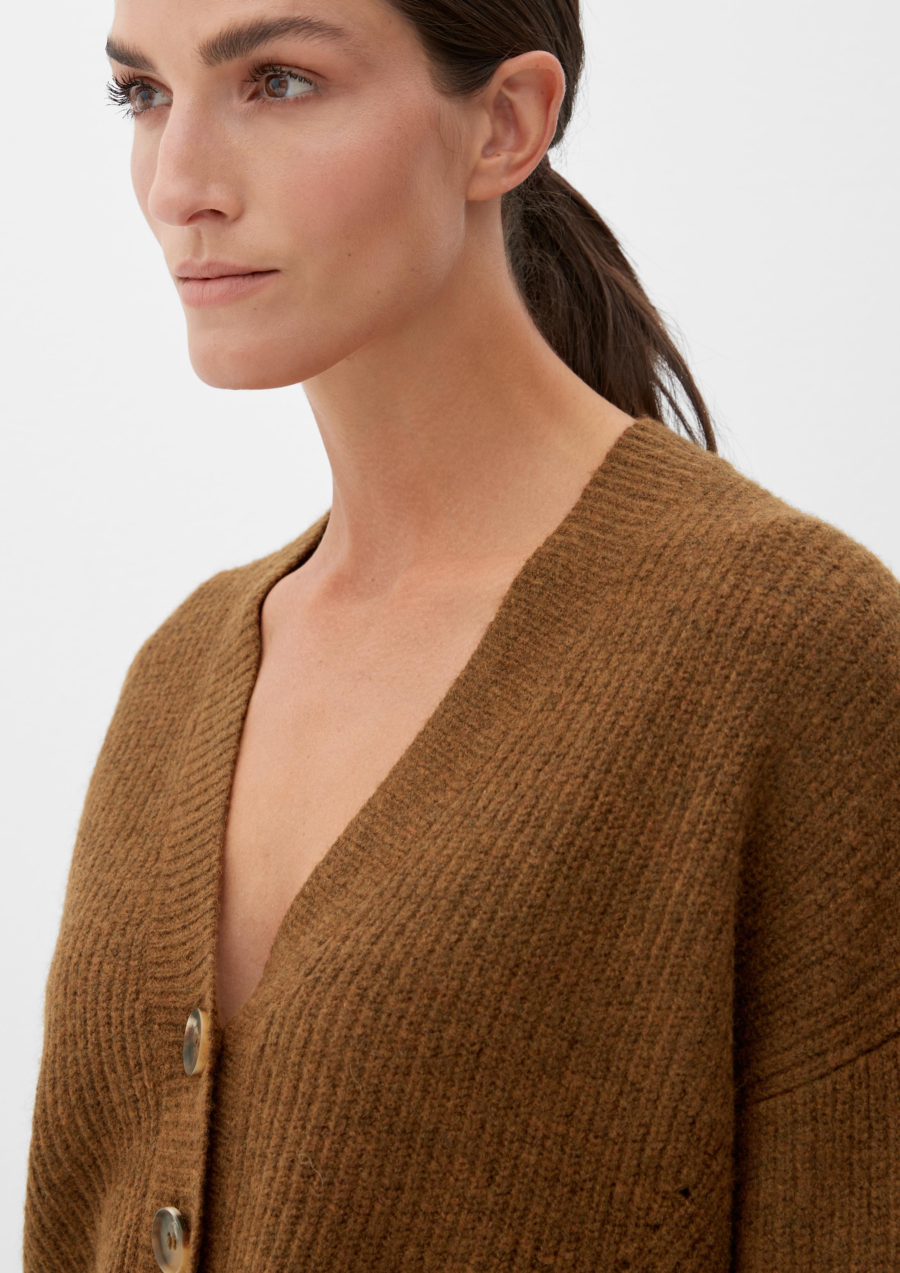 Strickjacke aus Wollmix  2120904-87W9