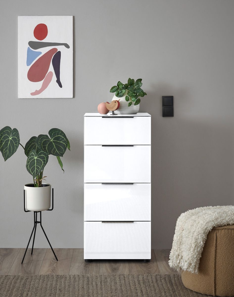 Kommode Santorin Weiß 45 x 99 cm