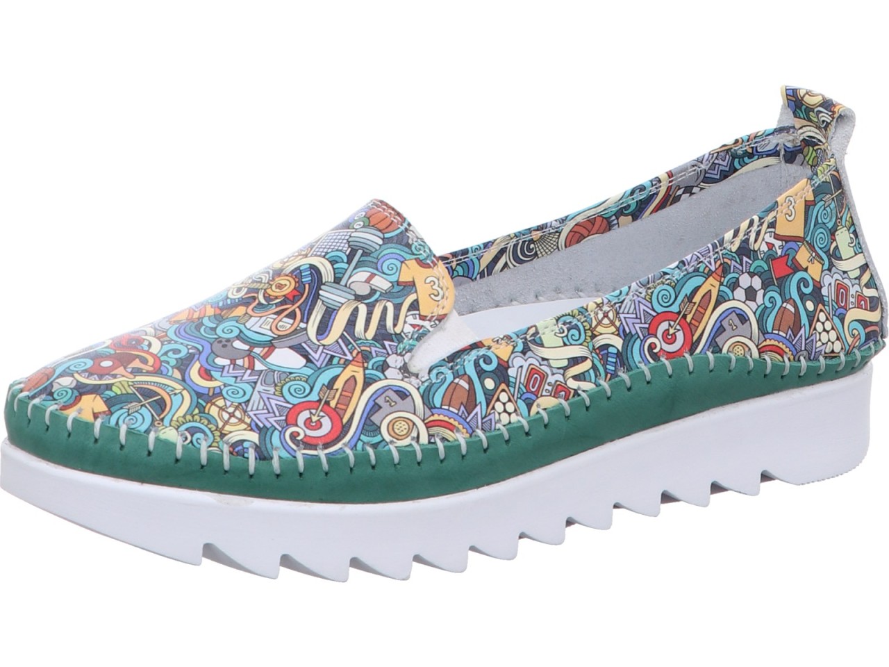 GEMINI Sportliche Slipper grün