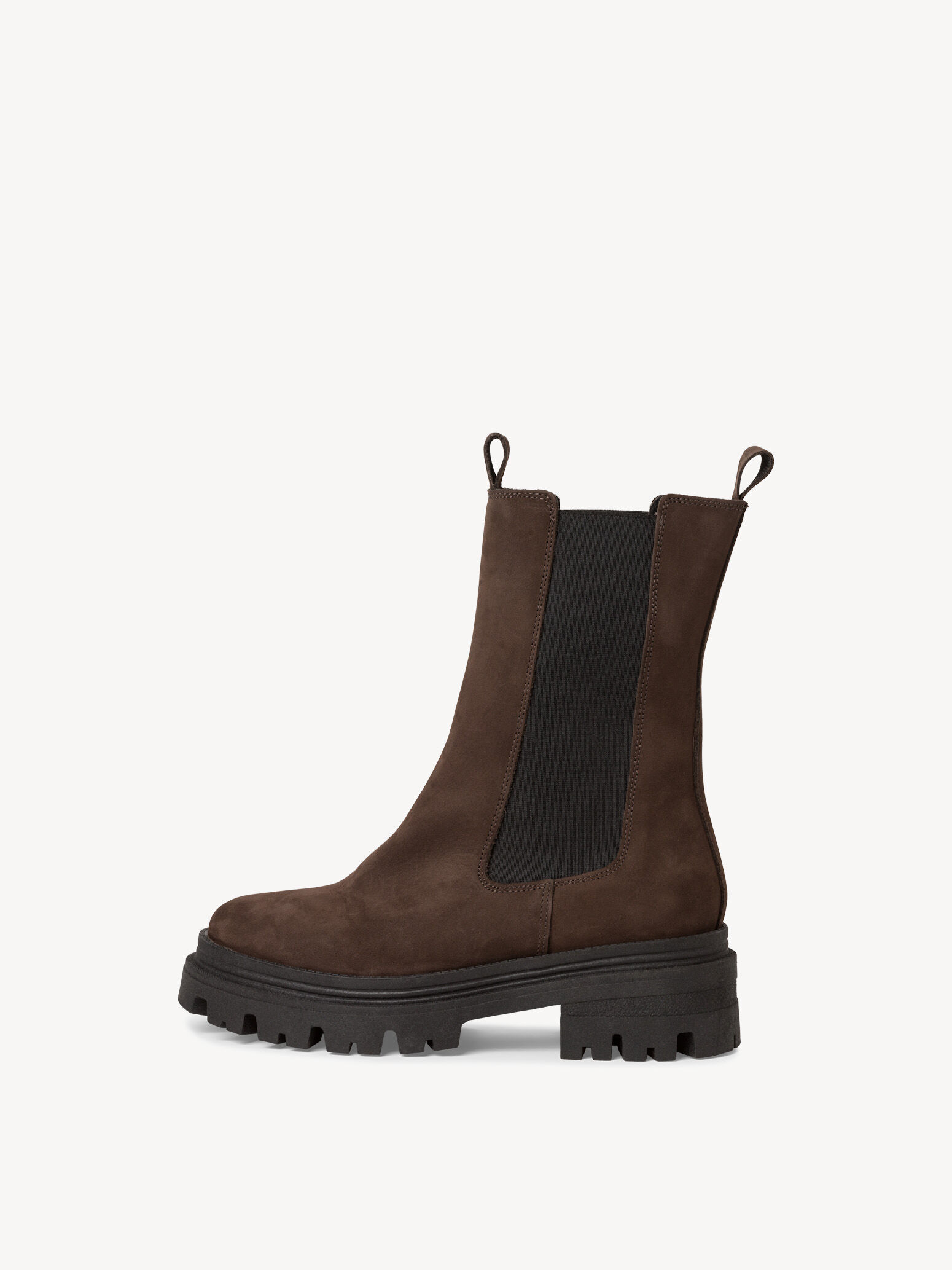 Bottine Chelsea en cuir - marron