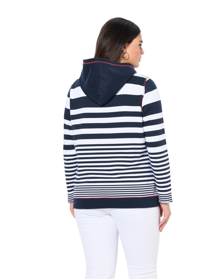 Ulla Popken Hoodie in tintenblau günstig kaufen