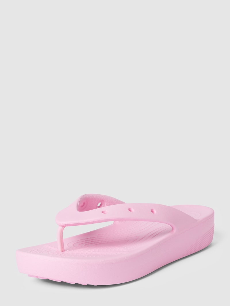 Zehentrenner mit Lochmuster in pink