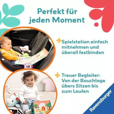 Ravensburger Play+ Nashorn Spielkissen (für die Bauchlage)