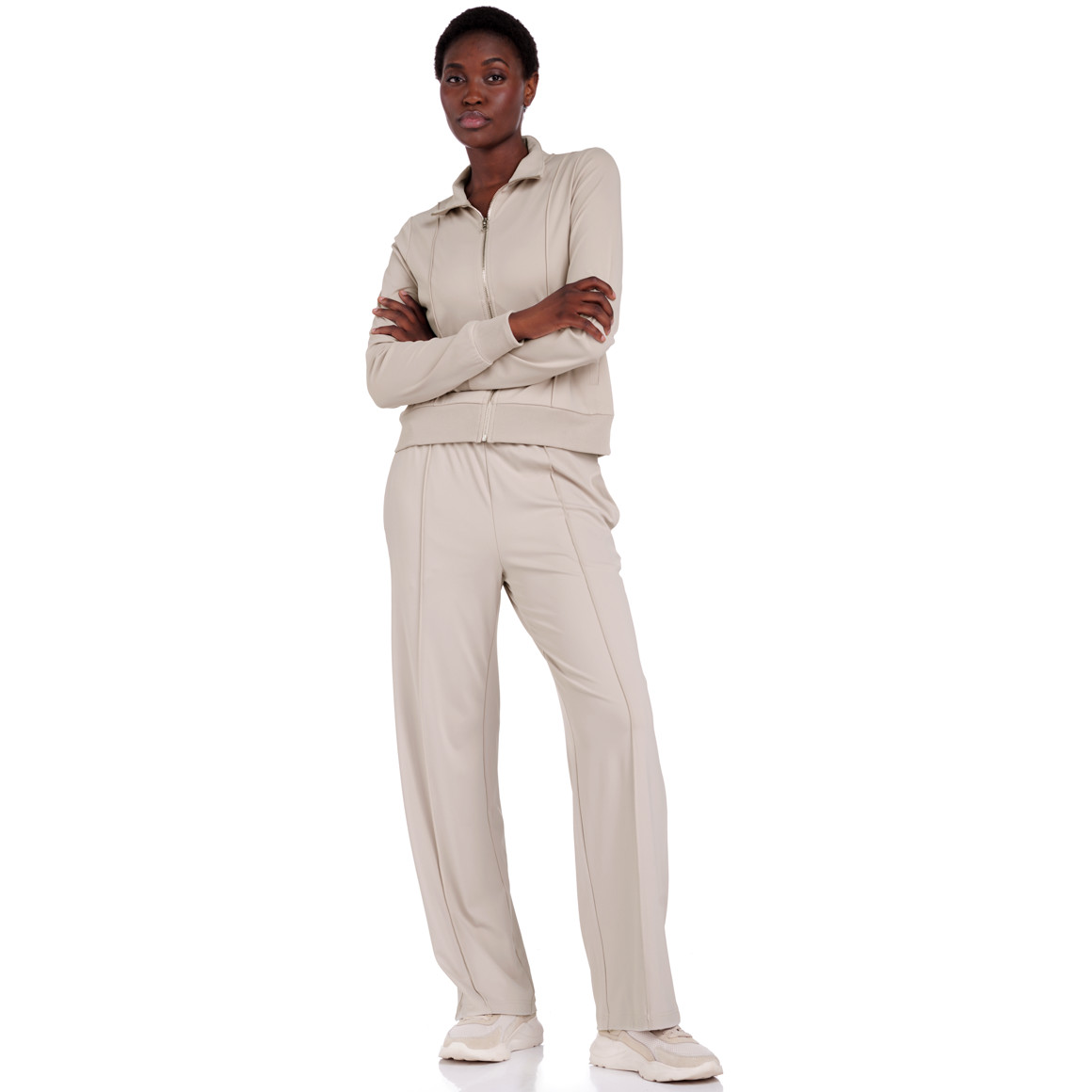 Damen Sportjacke mit Biesen