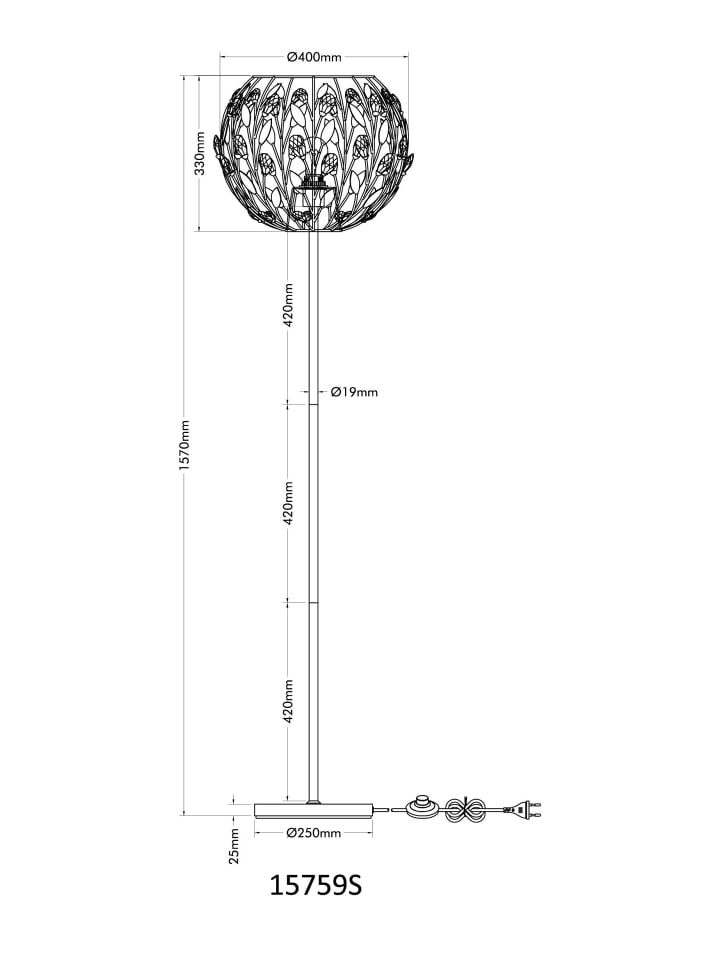 Globo lighting Stehleuchte 