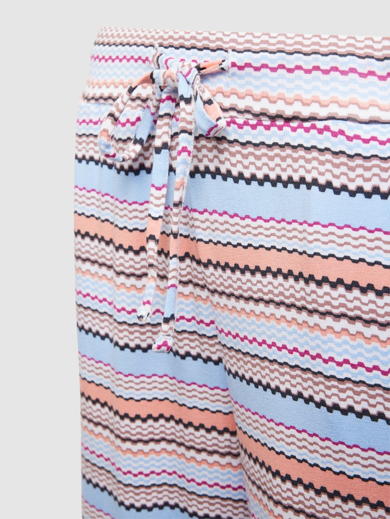Pyjama-Hose mit Streifenmuster in hellblau