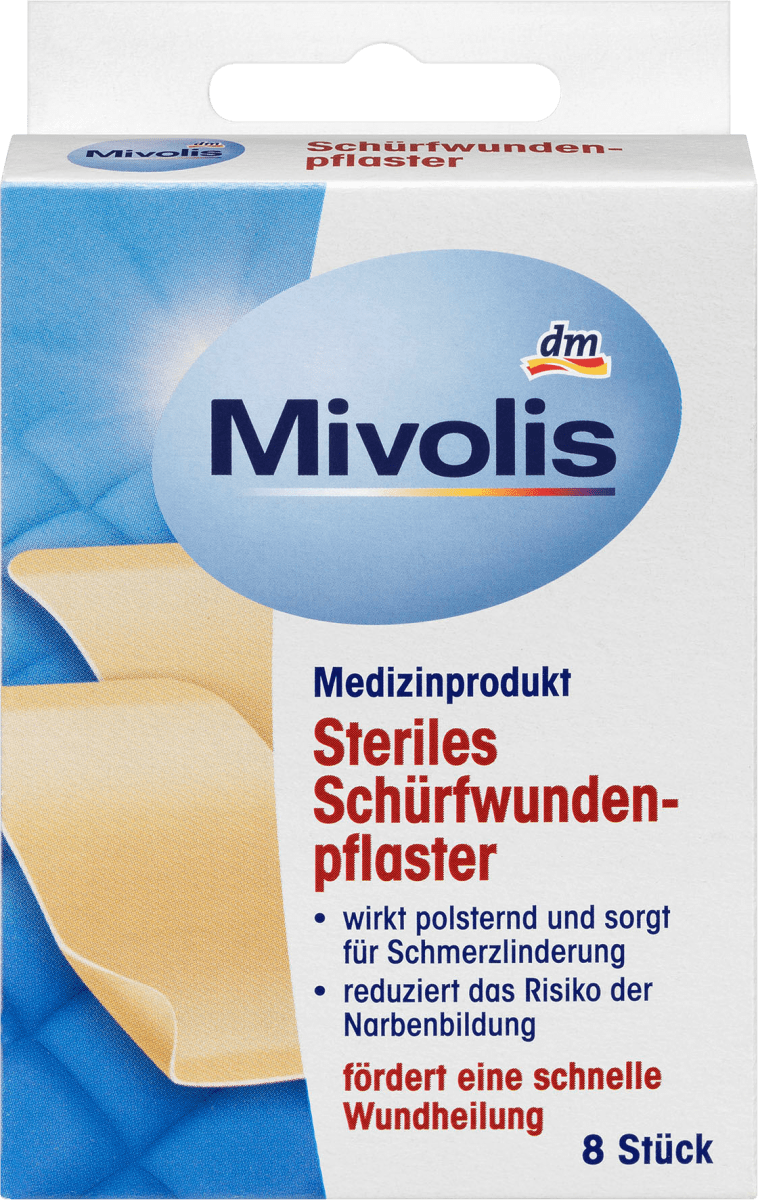Schürfwundenpflaster 65 x 45 mm, 8 St