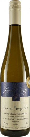 2021 Grauer Burgunder Kabinett trocken - Weingut Harald Kempf