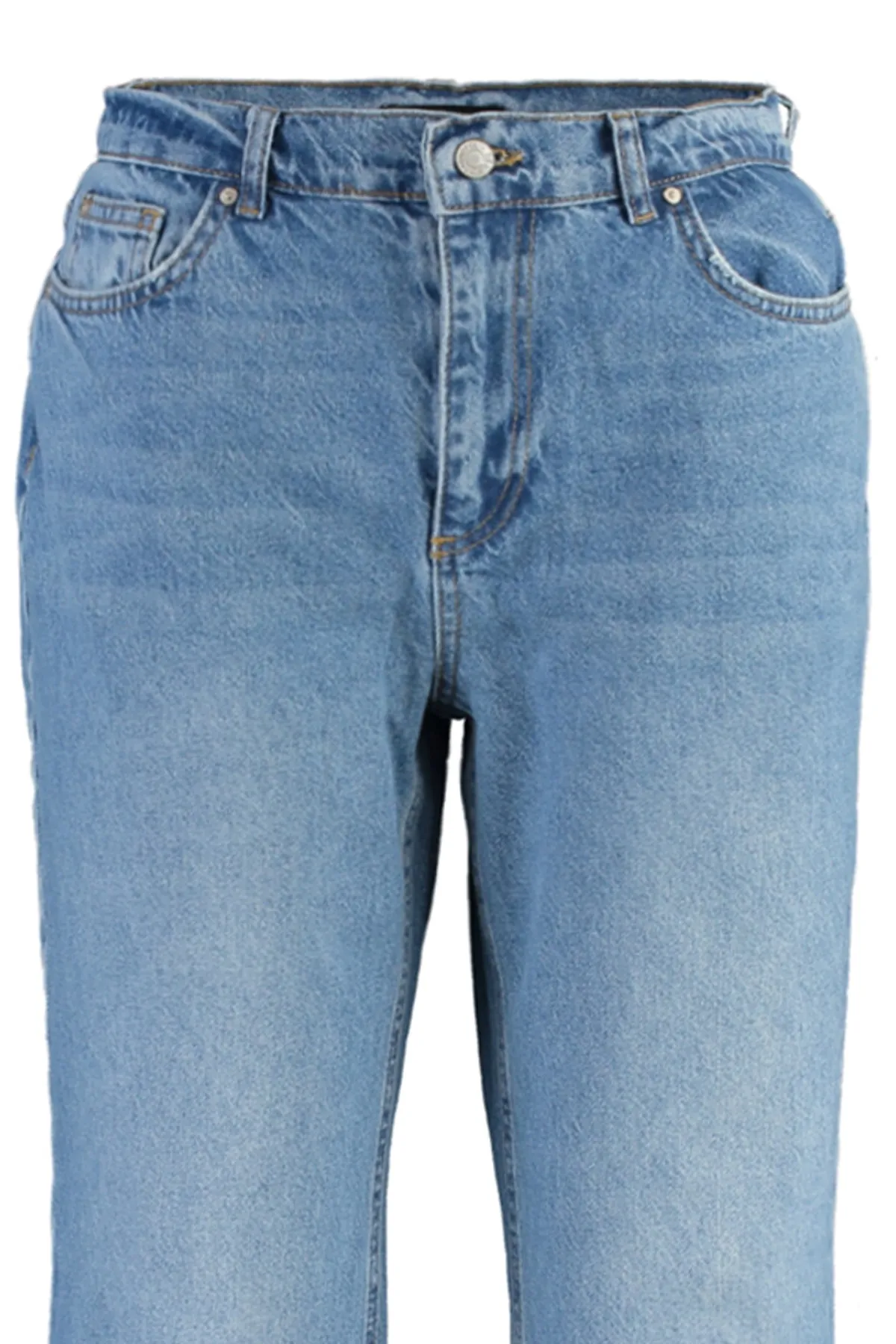 Trendyol Collection  Blaue Jeans mit niedriger Taille und weitem Bein TWOAW23JE00566