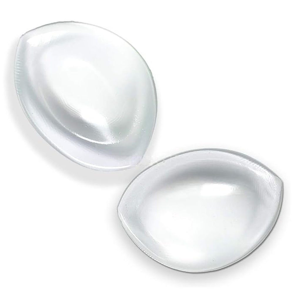Sarfly BH-Einlagen 260g/Paar - Ovale Silikon Fillets Brust Enhancers (1 Paar), 13cm x 10cm x 3cm, Transparente