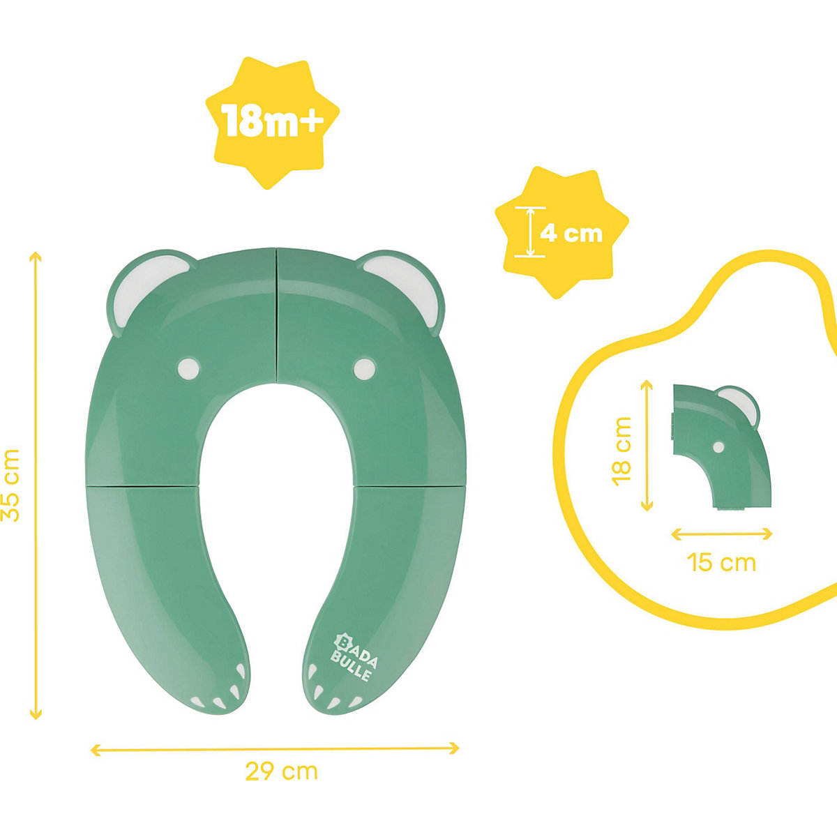 Faltbarer Toilettensitz für Kinder Bär