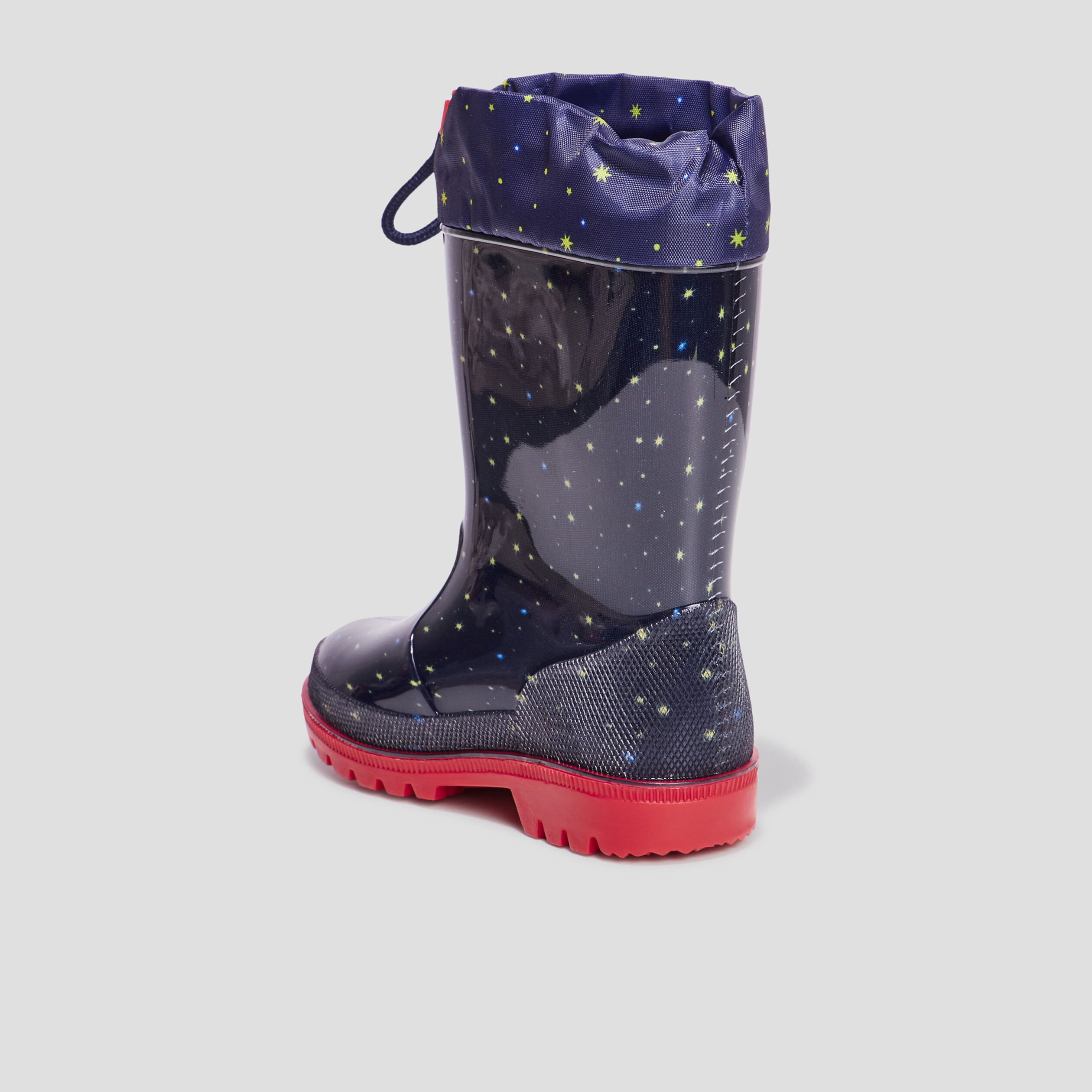 Bottes de pluie haut à coulisse bleu marine garçon | La Halle