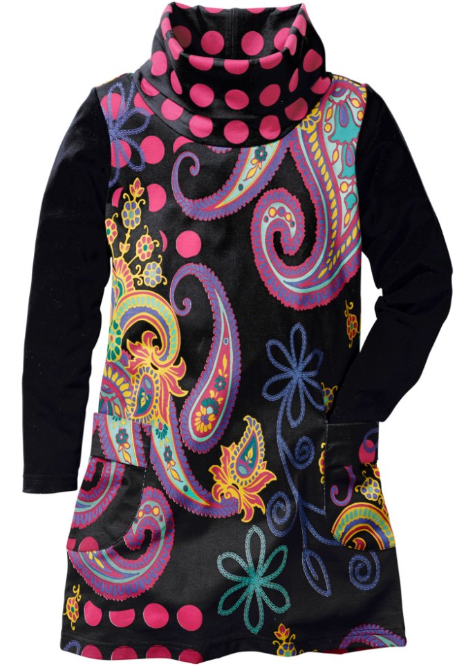 Mädchen Jerseykleid langarm