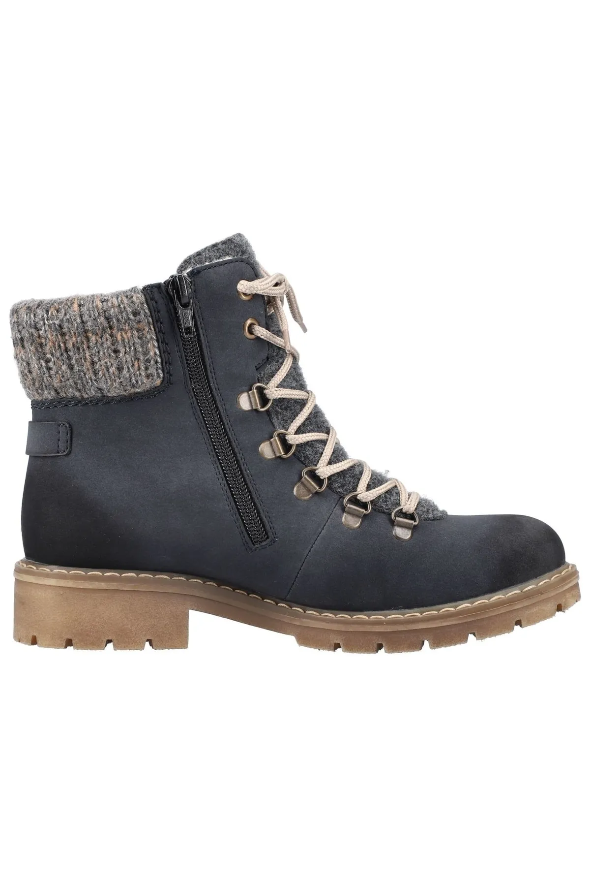 Rieker  Stiefelette - Blau - Blockabsatz