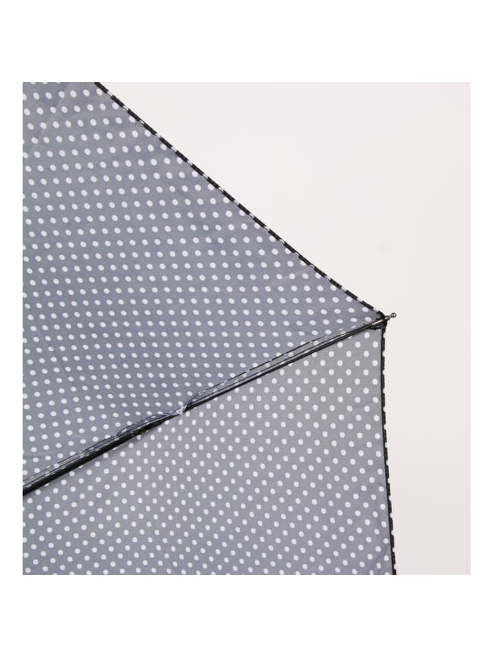COFI 1453 Teleskop Taschenschirm mit Schutzhülle gepunktet Fiberglasstange in Schwarz günstig kaufen onesize