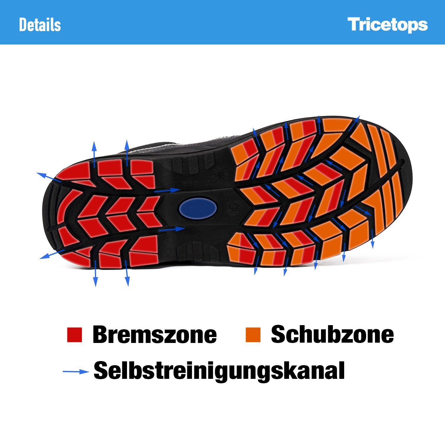 Tricetops CM917H Sicherheitsschuhe S3 Arbeitsschuhe Herren Arbeitsschuh