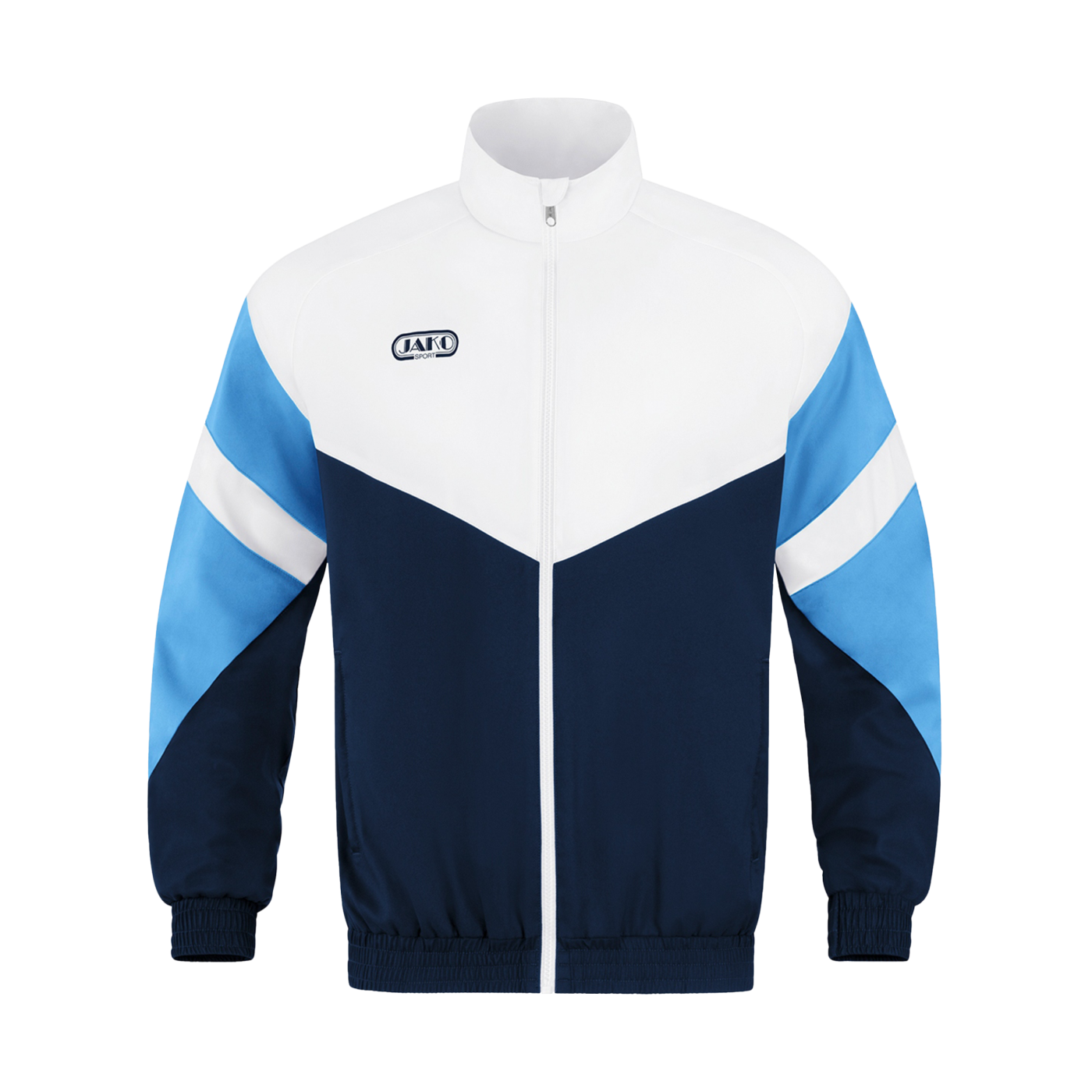 JAKO Retro Freizeitjacke Schwarz Weiss Blau F912