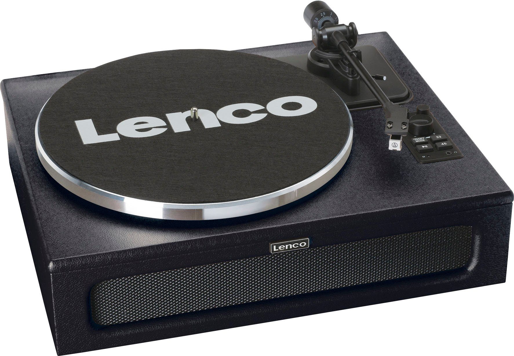 Lenco LS-430 Plattenspieler mit 4 Lautsprechern Plattenspieler (Riemenantrieb)