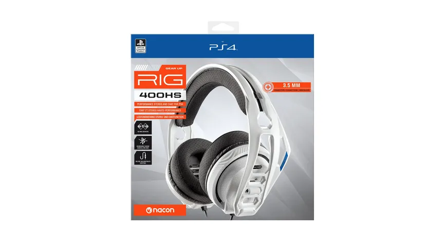 NACON RIG 400HS white [Offizielle Playstation 4 Lizenz]