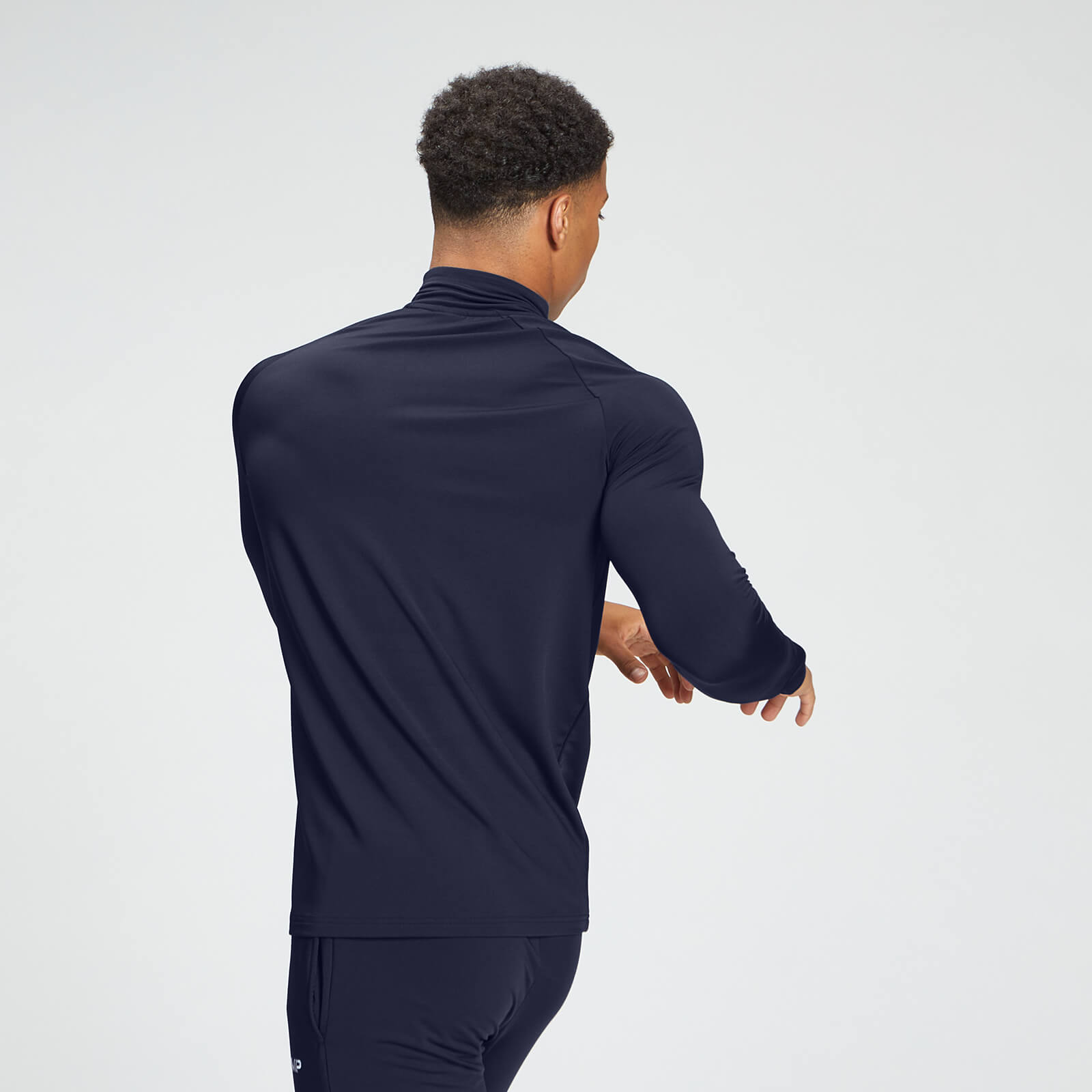 Sweat à fermeture éclair ¼ MP pour hommes – Bleu marine