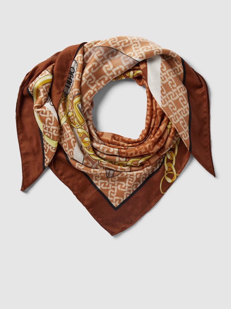 Tuch mit Allover-Muster Modell 'Fourland' in camel