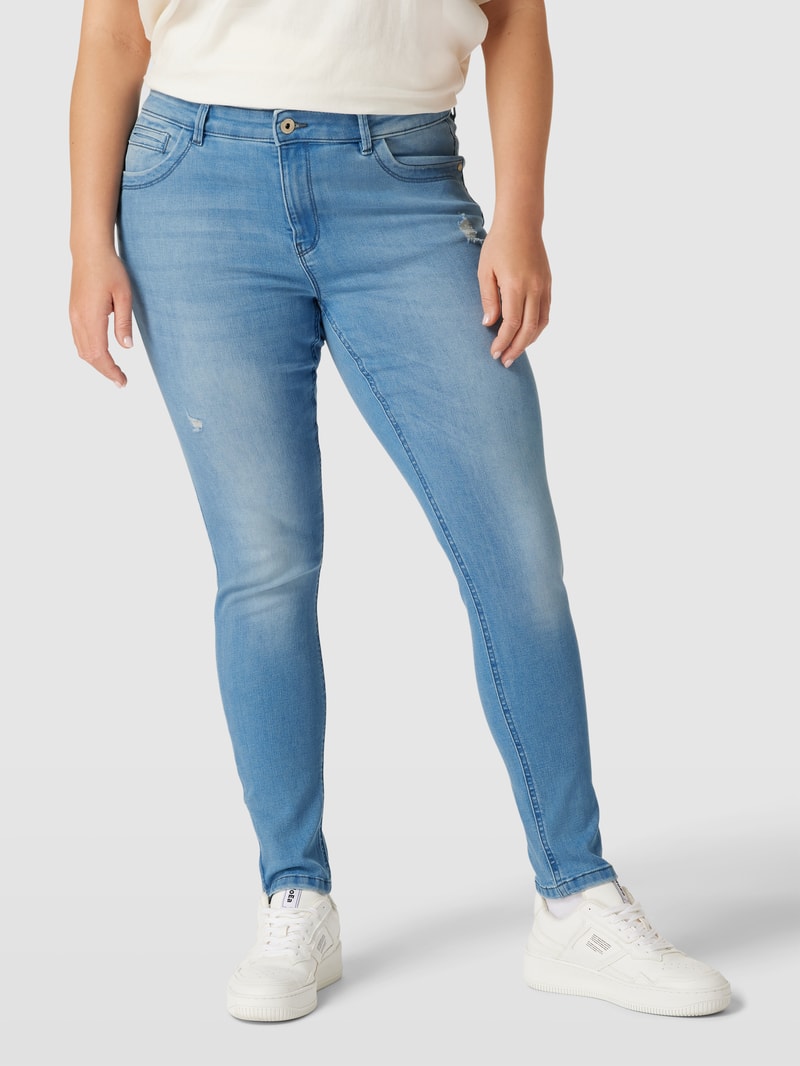 Skinny Fit Jeans im 5-Pocket-Design Modell 'KARLA' in jeans