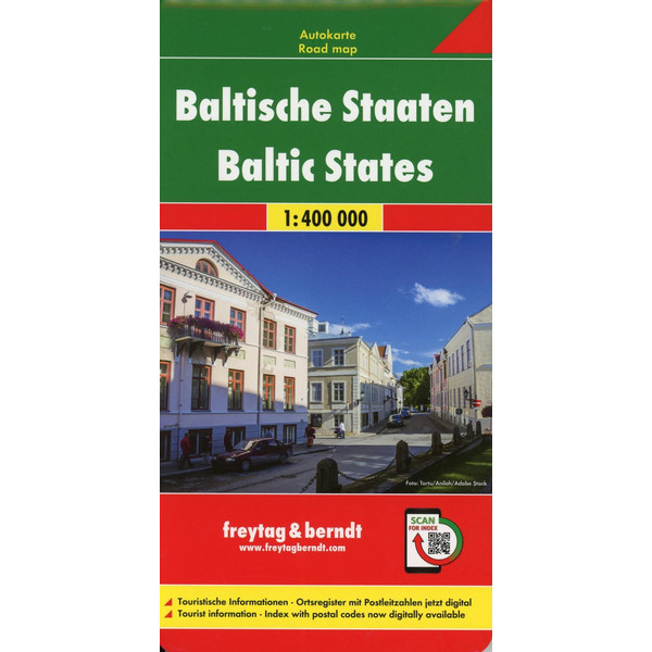 Baltische Staaten / Baltic States 1 : 400 000  Autokarte - Straßenkarte