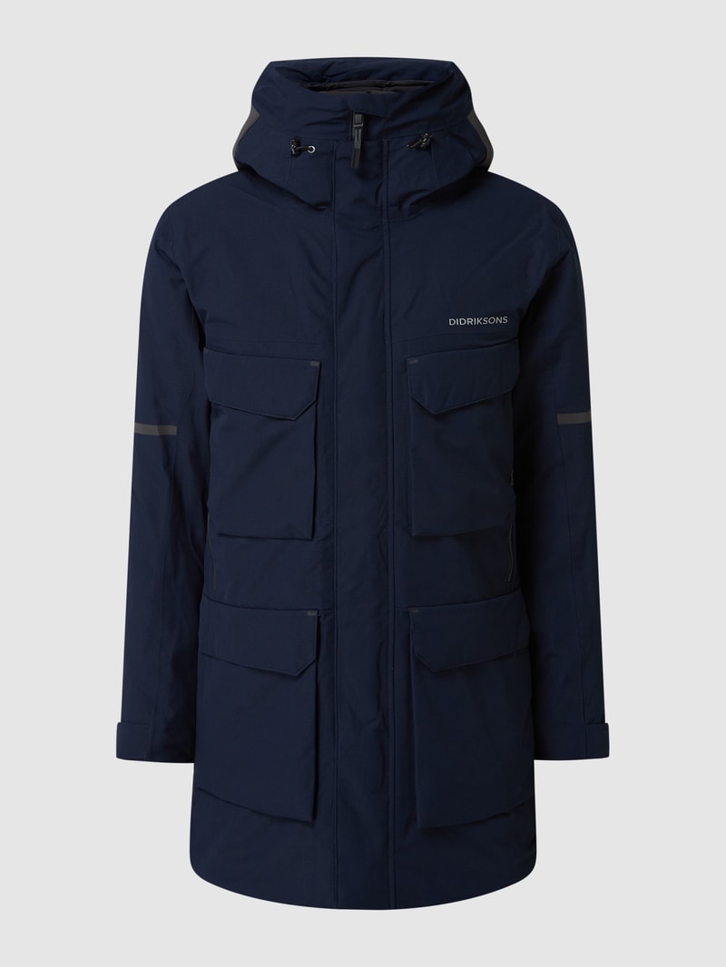 Parka mit Kapuze Modell 'Drew' in marineblau