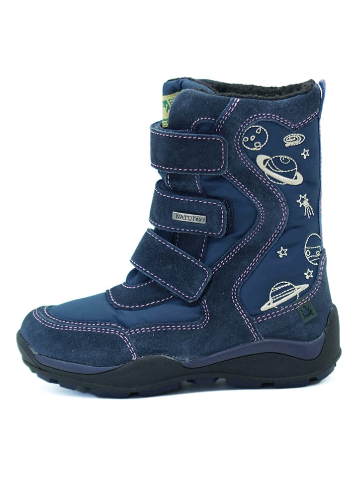 El Naturalista Leder-Winterboots in Blau günstig kaufen