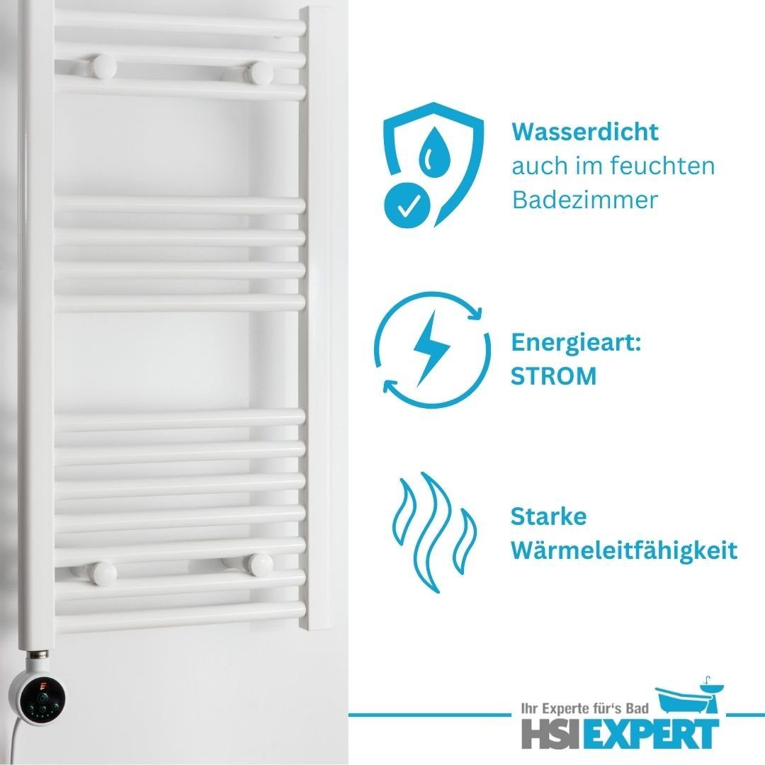 HGMBAD Badheizkörper Elektro Badheizkörper Handtuchtrockner Heizung, Heizstab-Regler