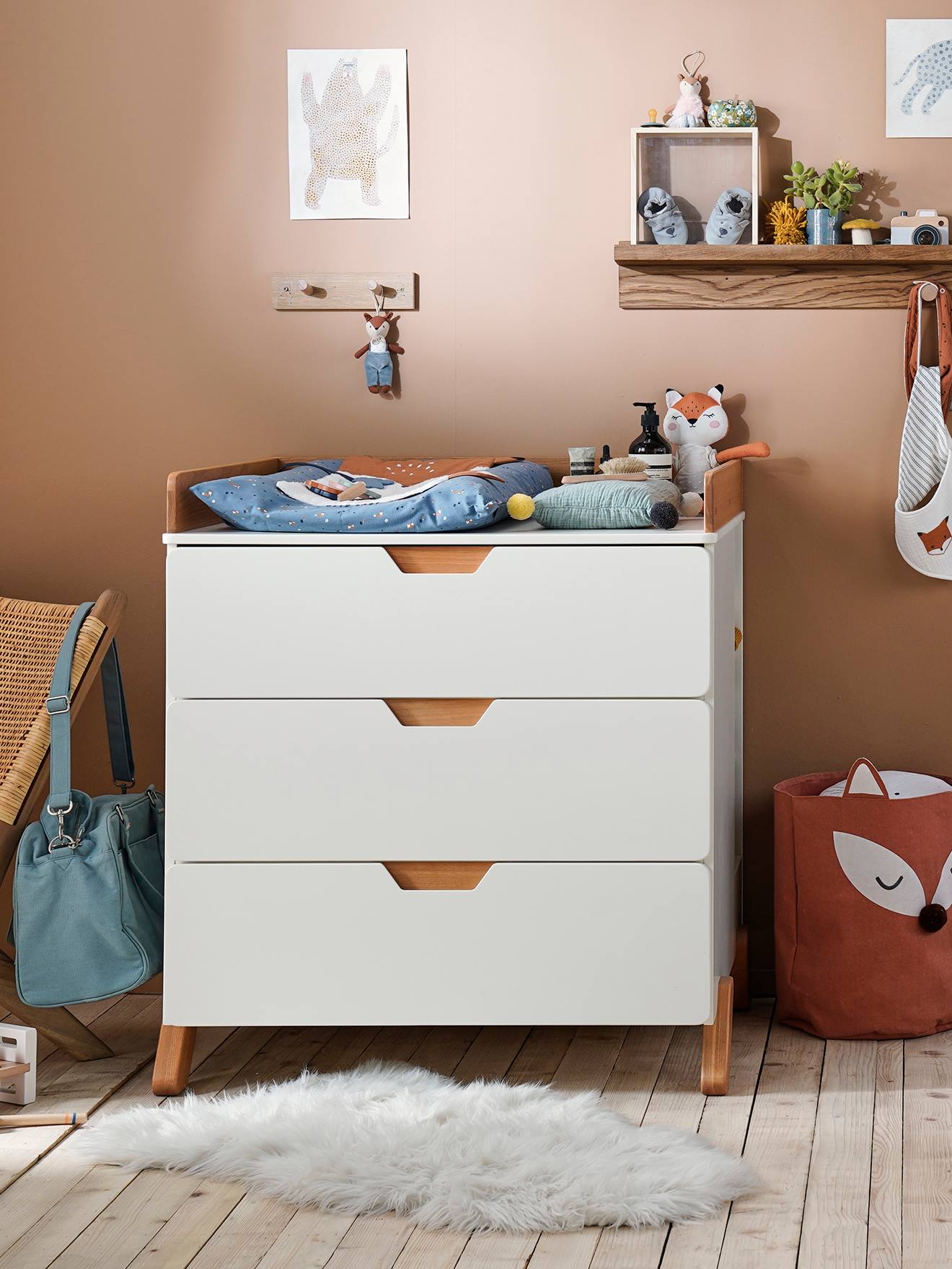 Commode à langer LIGNE PIROUETTE blanc