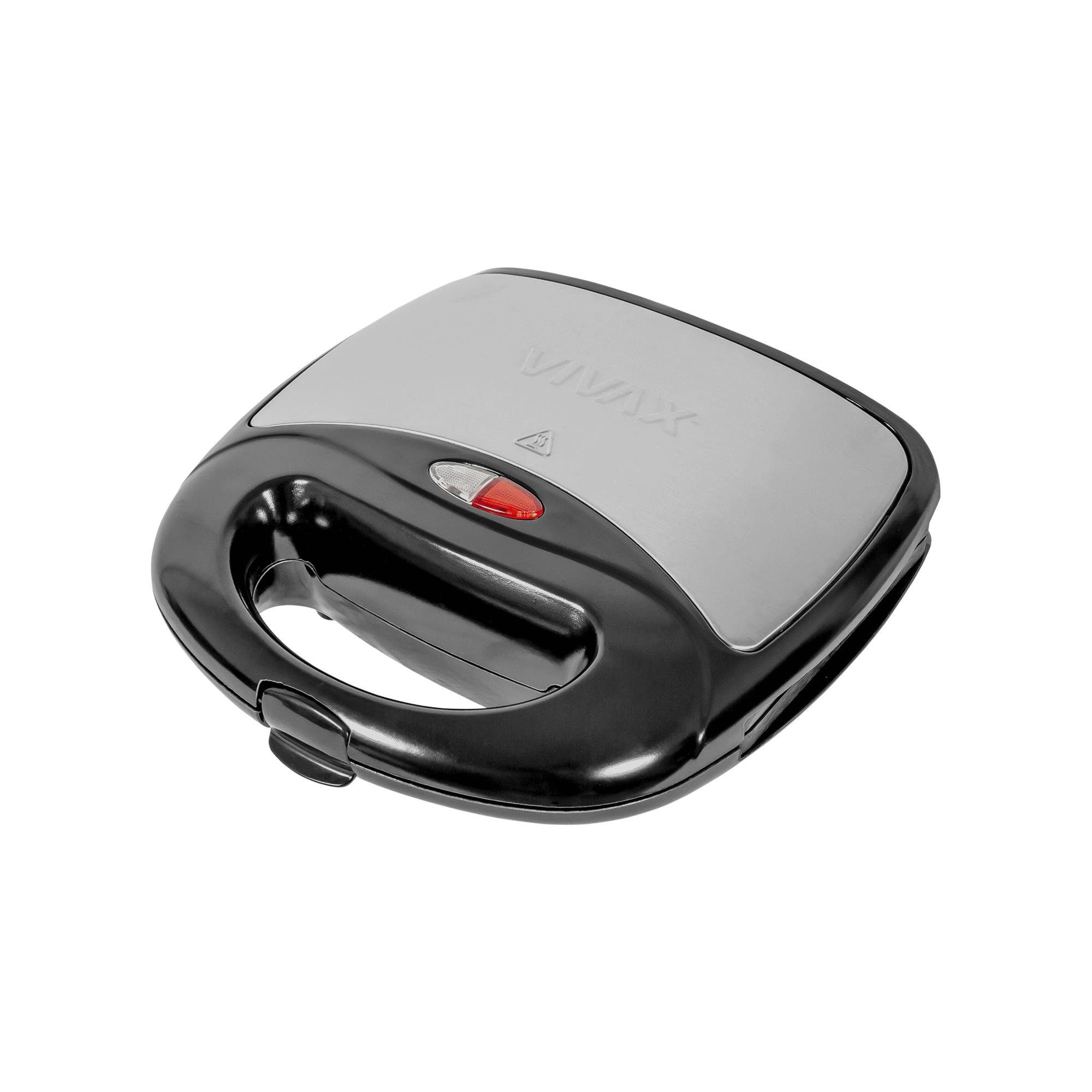 Vivax Sandwichmaker 750 Watt in schwarz TS-7501BLS, 750 W