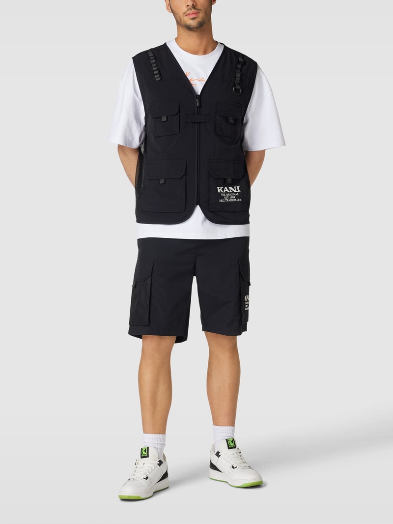Shorts mit Cargotaschen - P&C x Karl Kani in schwarz