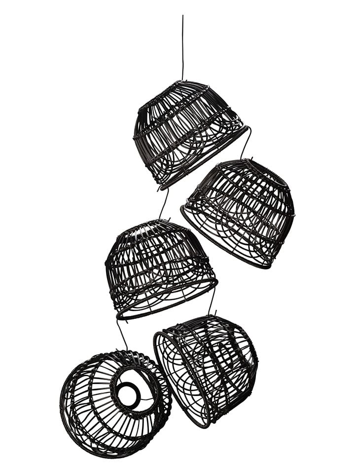 Konstsmide 5er-Set: Lampenschirme für Lichterketten in Schwarz - (H)8 x Ø 20 cm günstig kaufen onesize