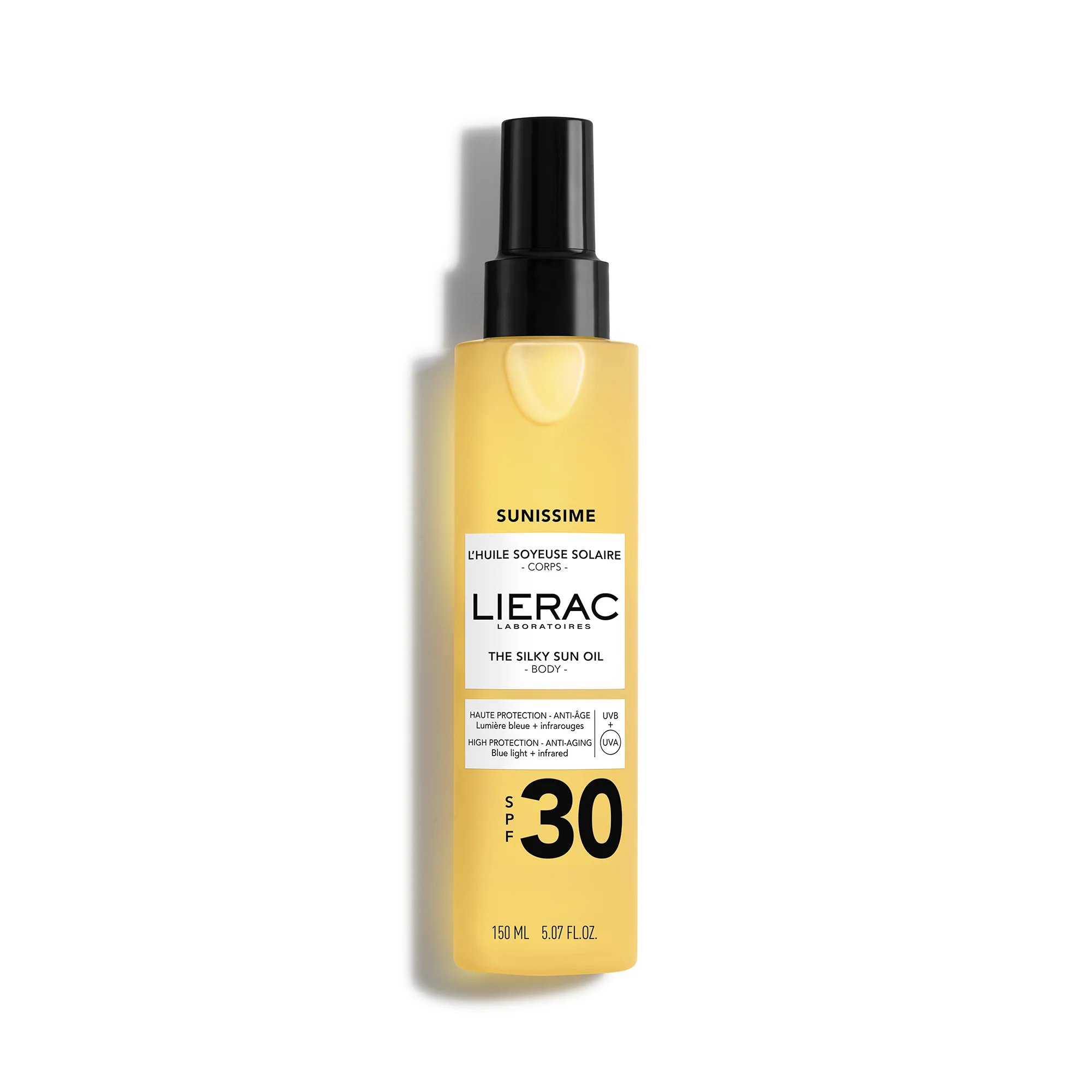 Sunissime Silky Body Sun Oil SPF30 - Aceite corporal solar de alta protección, spray corporal solar de alta protección.