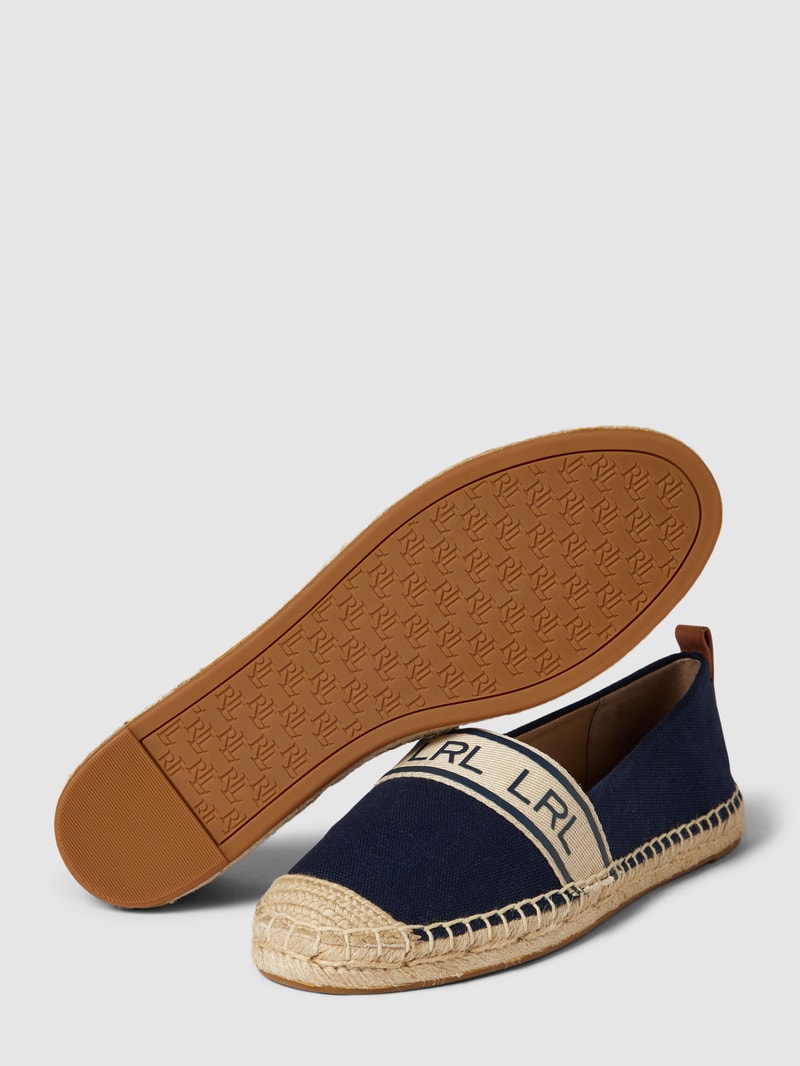 Espadrilles mit Label-Details Modell 'CAYLEE' in dunkelblau