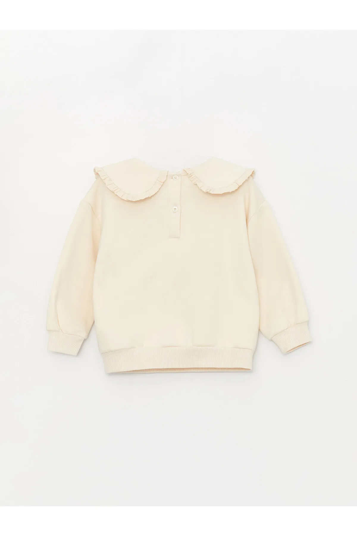 LC Waikiki  Langarm-Baby-Sweatshirt und -Hose mit besticktem Baby-Kragen