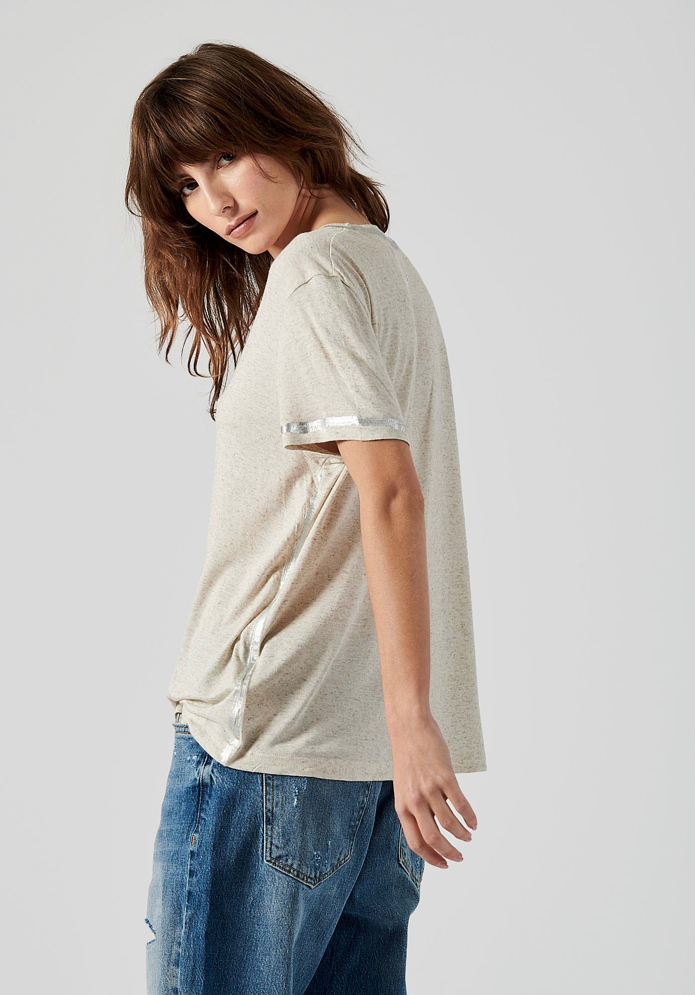 FELIX  T-shirt écru femme