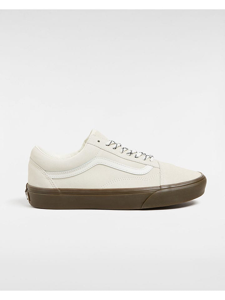 Vans Leder-Sneakers in Creme günstig kaufen