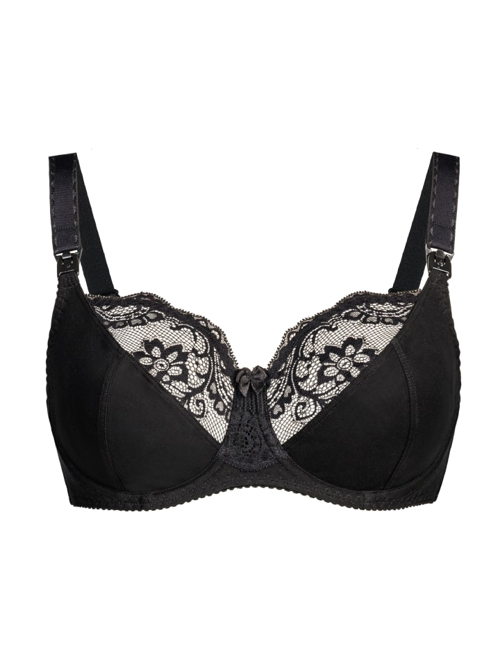 Teyli Ungepolsterter Still-BH mit Bügeln und Spitze Anastasia Mama in schwarz günstig kaufen