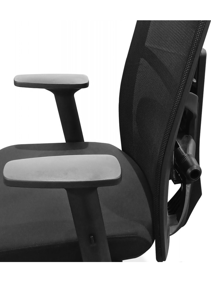 KADIMA DESIGN Ergonomischer Bürostuhl aus Schwarzem Textil | Moderner Stil günstig kaufen onesize