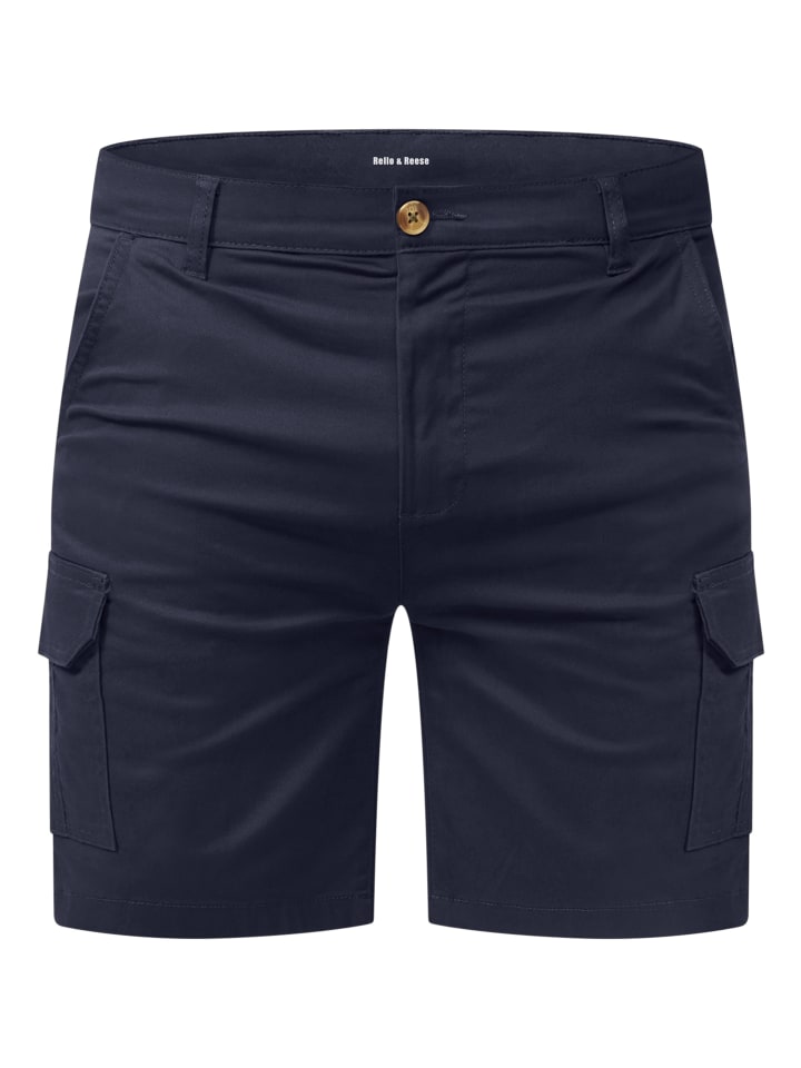 Rello & Reese  Shorts - mit Cargotaschen & Stretchanteil Kurze Hose Bermuda in Navy günstig kaufen