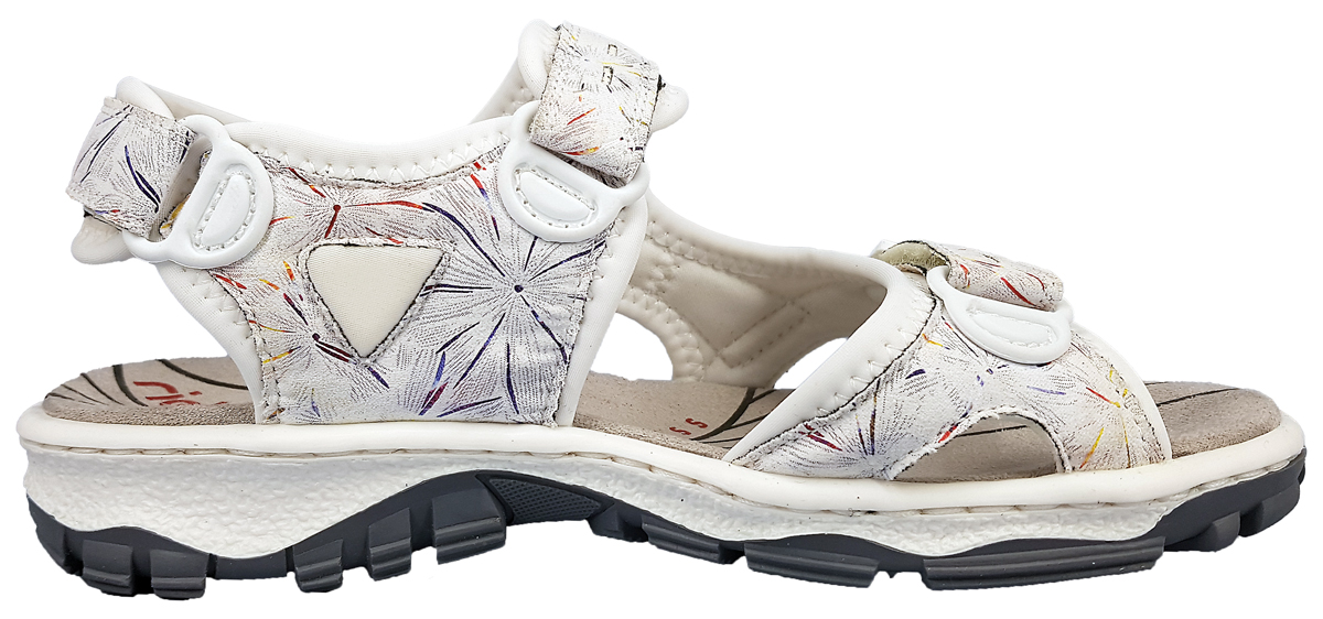 Rieker Baku 68872-90 Weiß 90 weiss kombi