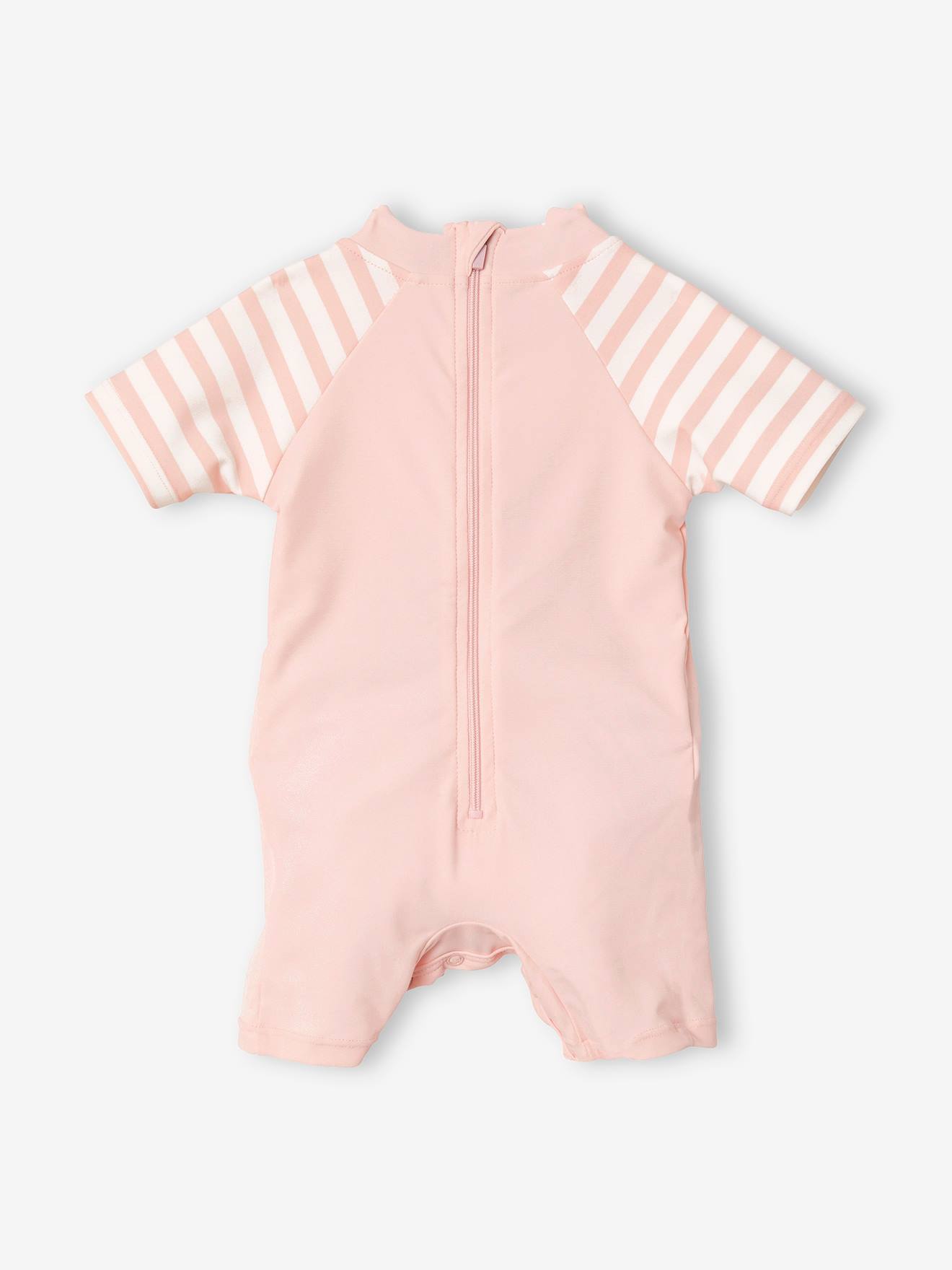 Combinaison anti-UV bébé fille rose