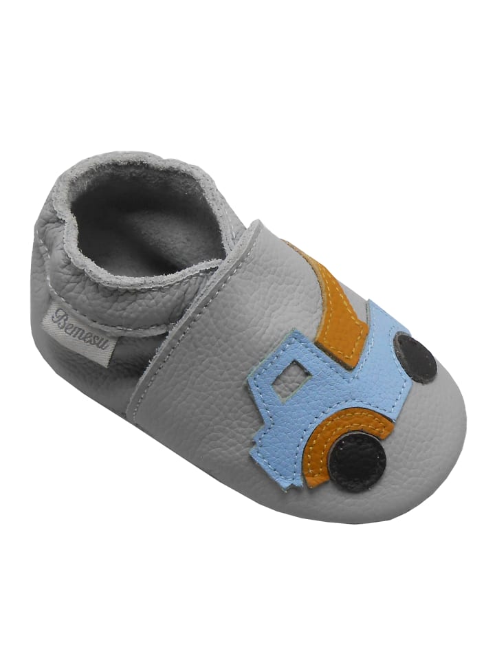 Yalion Leder-Krabbelschuhe 